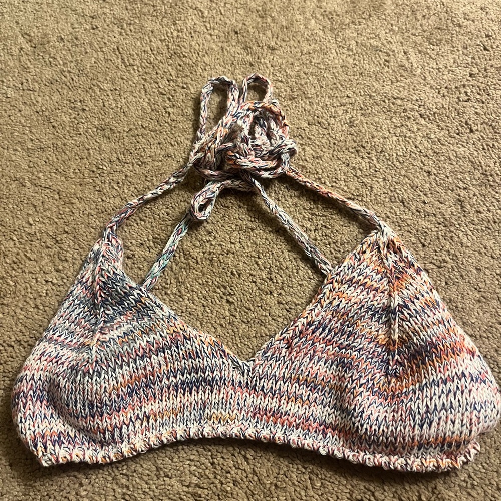 Knit halter top